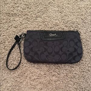 Coach Black Wristlet Clutch